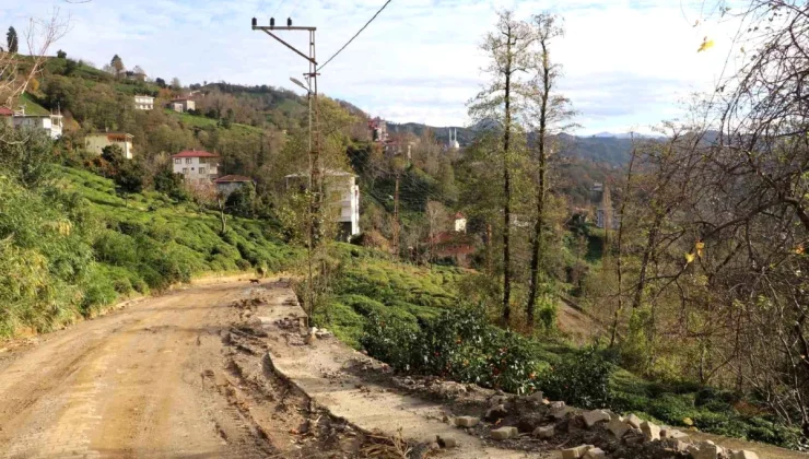 Rize’de doğalgaz çalışması mağduriyet yarattı