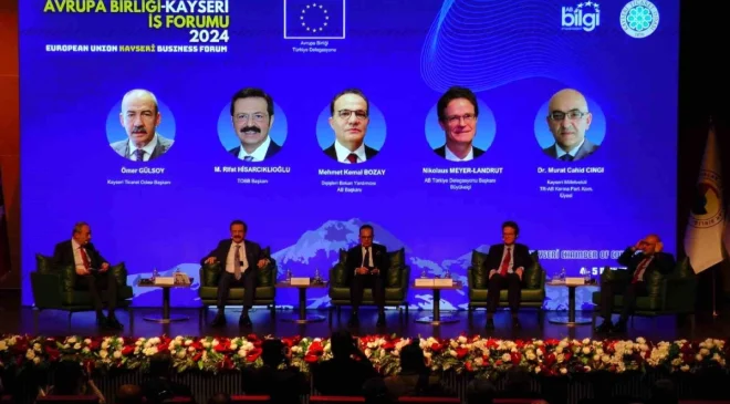 Kayseri Ticaret Odası’nda düzenlenen AB-Kayseri İş Forumu’nda yeşil dönüşüm ve dijitalleşme vurgusu yapıldı