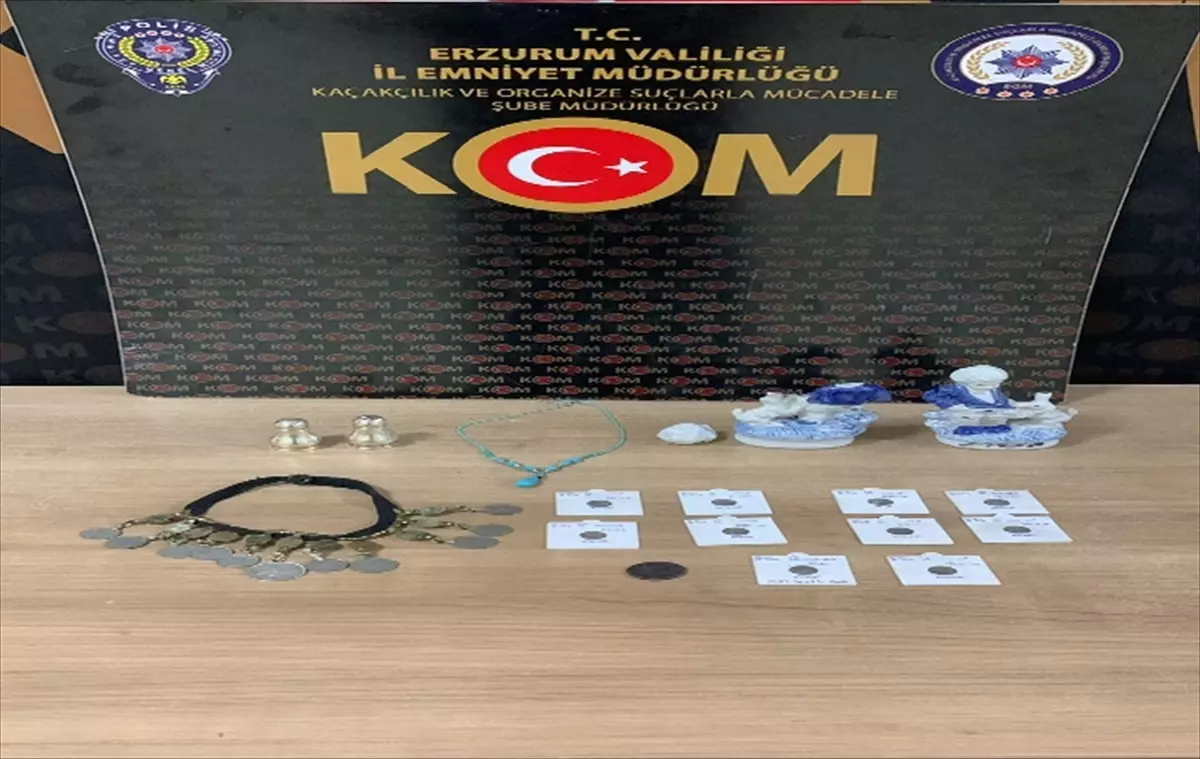 Erzurum’da Tarihi Eser Operasyonu